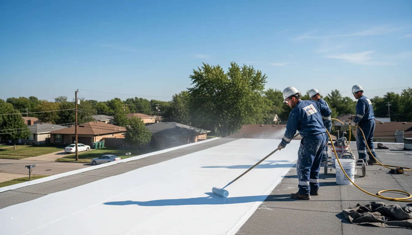 Commercial roof coating in Alvin, IL near me
